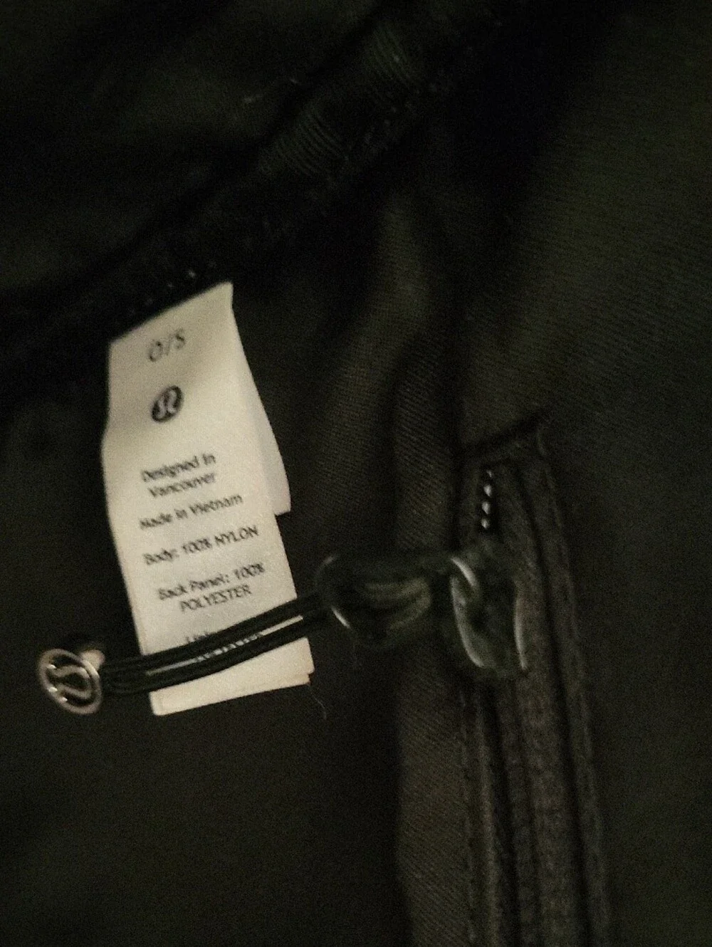 Wunderlust Lululemon Athletica Black Roll-Top Backpack  With Silver Buckles